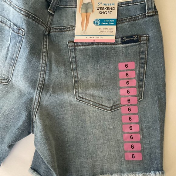 SEVEN 7 Women's Weekend Shorts NWT Size 6 - Picture 7 of 7